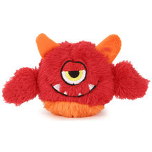 Basil Plush Monster Ball Toy With Squeaky Ball Inside For Dogs And Cats Red