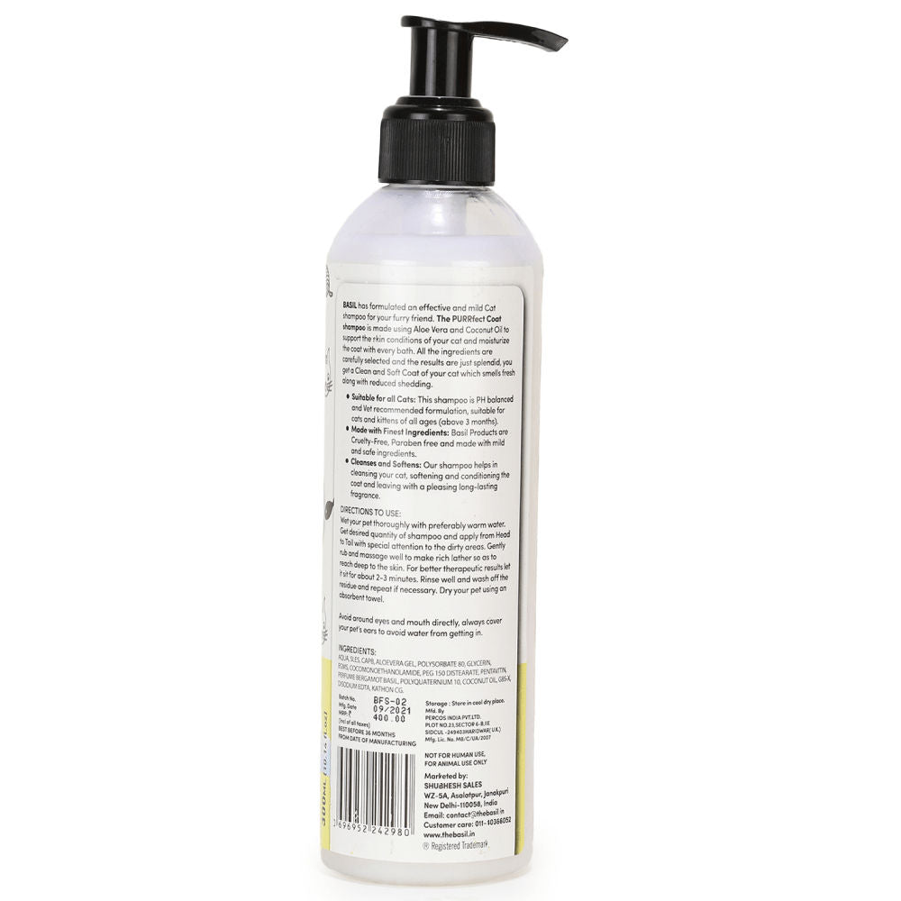 Basil Purrfect Coat Cat Shampoo - Image 4