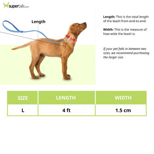 Basil Rope Leash for Dogs — side view