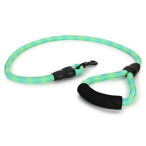 Basil Rope Leash for Dogs — in use