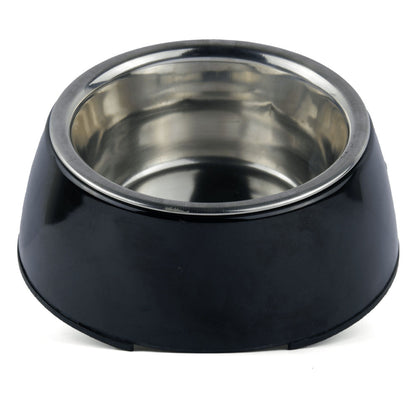 Basil Solid Color Melamine Bowl for Dogs and Cats — side view