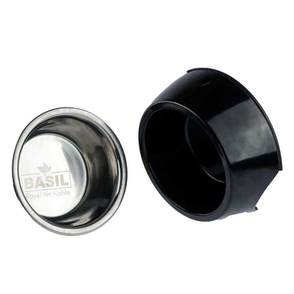 Basil Solid Color Melamine Bowl for Dogs and Cats — detail shot