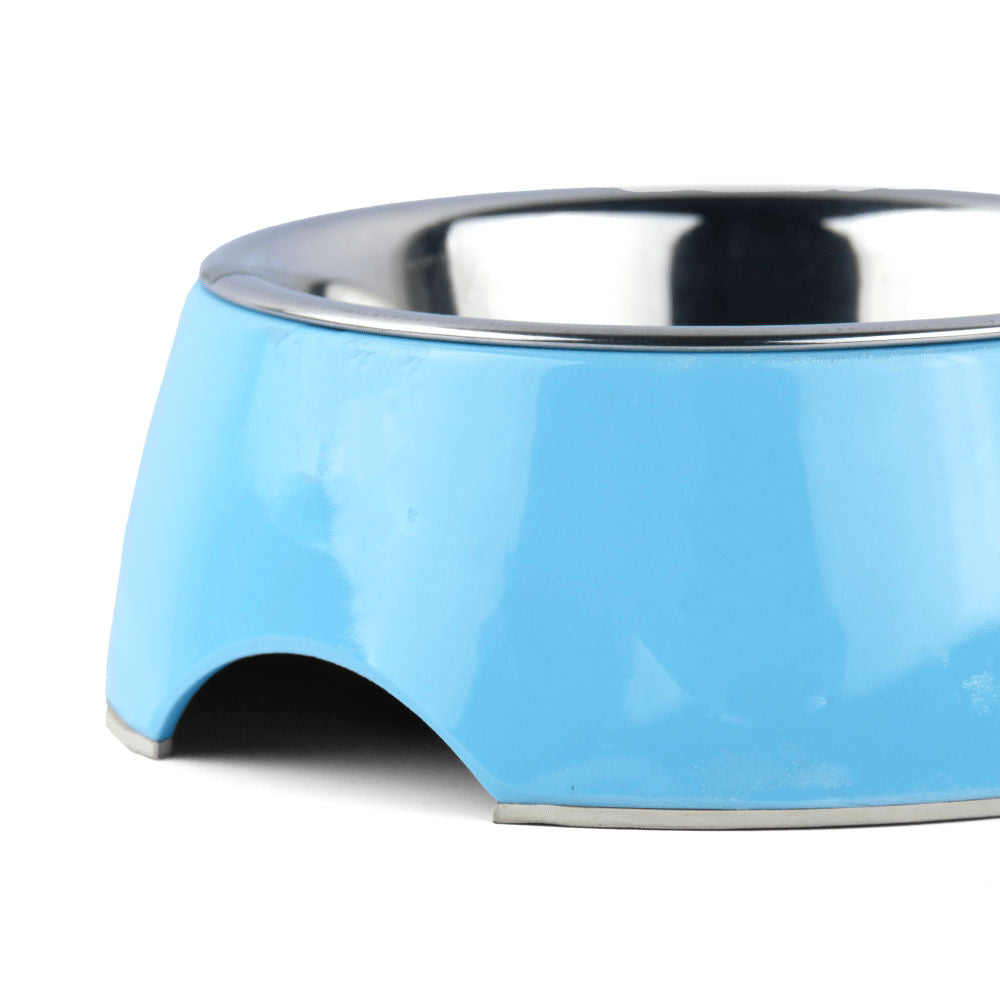 Basil Solid Color Melamine Bowl for Dogs and Cats — side view