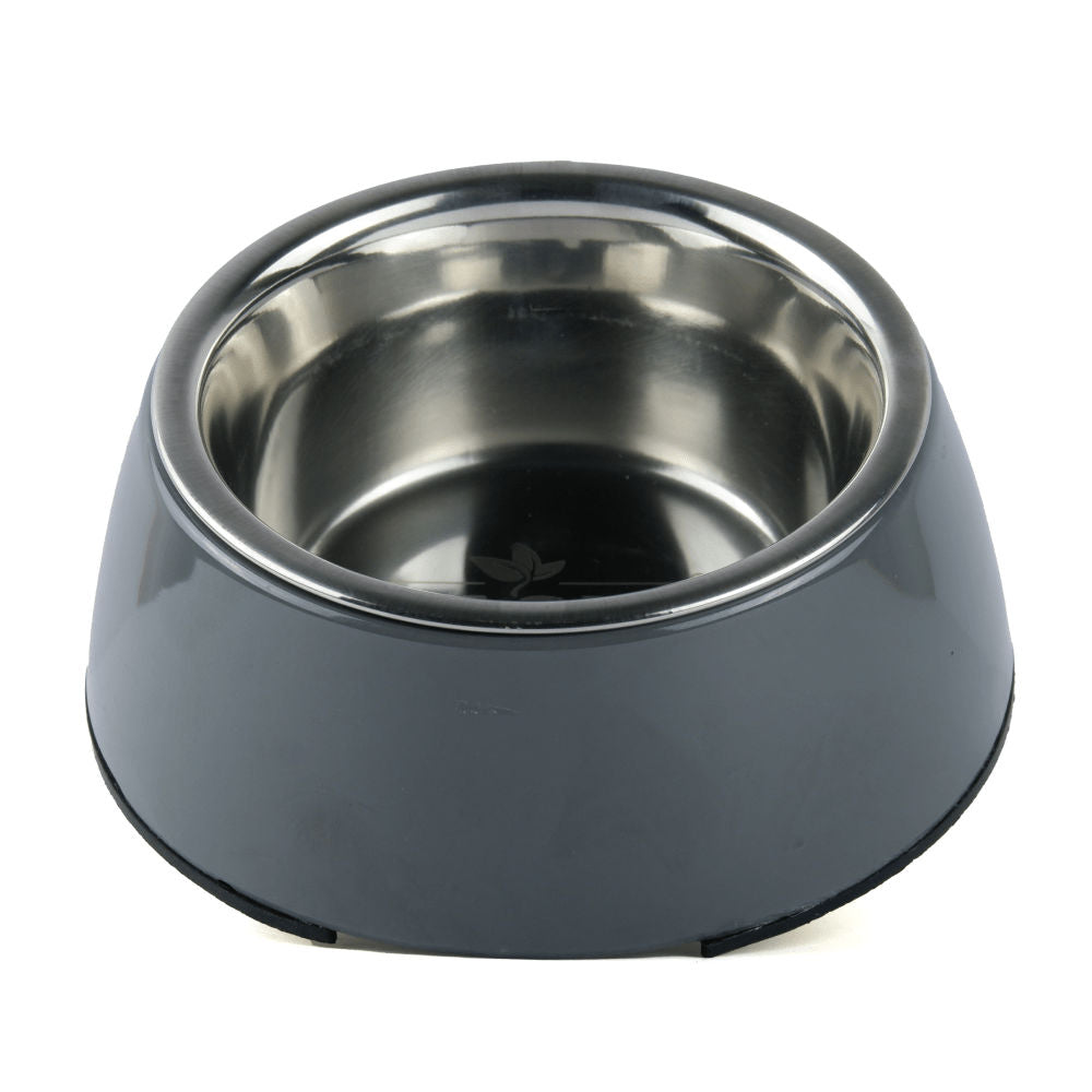 Basil Solid Color Melamine Bowl for Dogs and Cats — side view