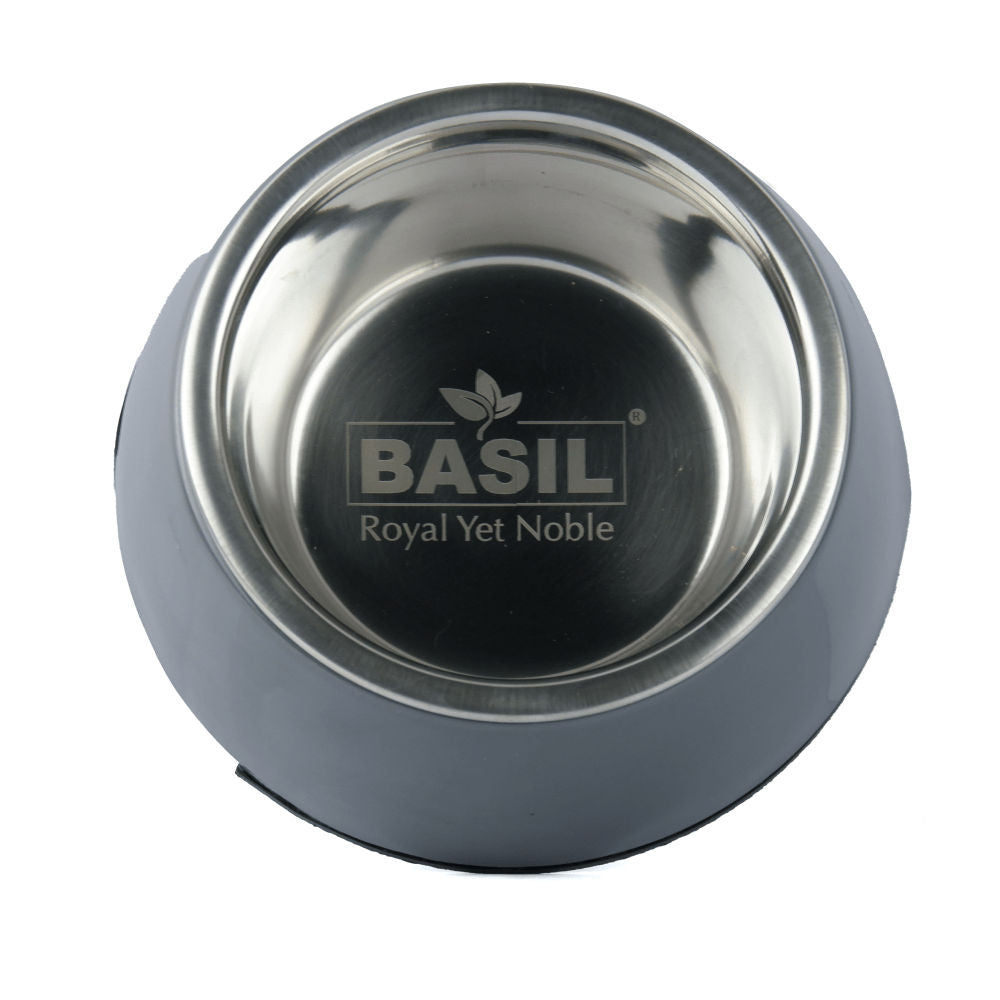 Basil Solid Color Melamine Bowl for Dogs and Cats — detail shot