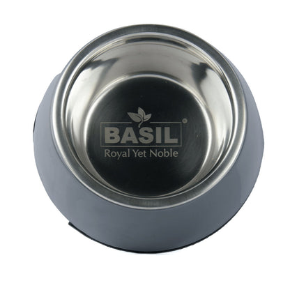 Basil Solid Color Melamine Bowl for Dogs and Cats — detail shot