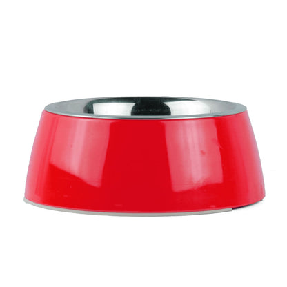 Basil Solid Color Melamine Bowl for Dogs and Cats — in use