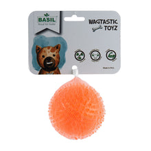 Basil Squeaky Rubber Ball Toy For Dogs Orange - Image 2
