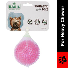 Basil Squeaky Rubber Ball Toy For Dogs Pink - Image 2
