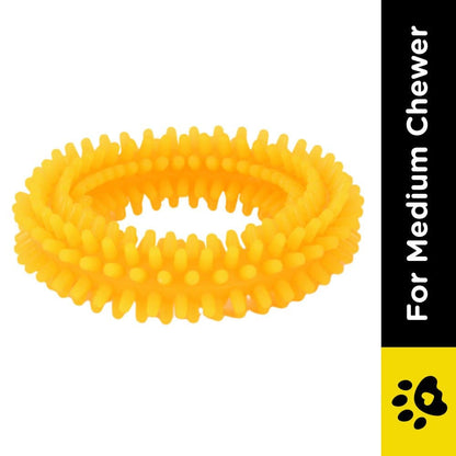 Basil Teething Ring Chew Toy for Dogs | For Medium Chewers — side view