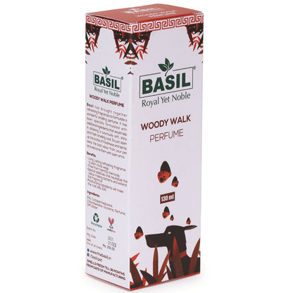 Basil Woody Walk Fresh Perfume Spray for Dogs and Cats — back view