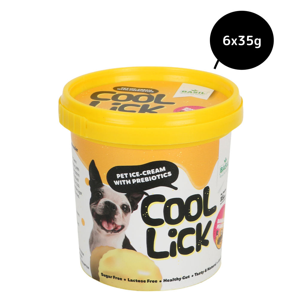 Basil Cool Lick Banana & Peanuts with Added Prebiotics Ice Cream for Dogs — image 6