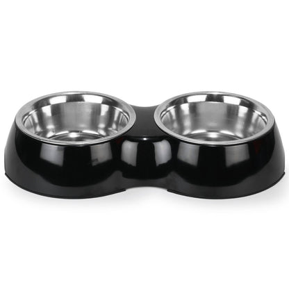 Basil Double Melamine Bowl Dinner Set for Dogs and Cats — image 6