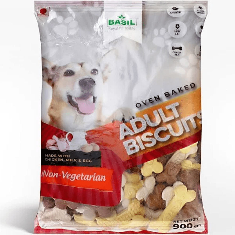 basil-non-veg-bone-shaped-adult-dog-biscuits 900g