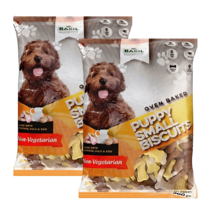 Basil Non Veg Bone Shaped Puppy Biscuits — image 6
