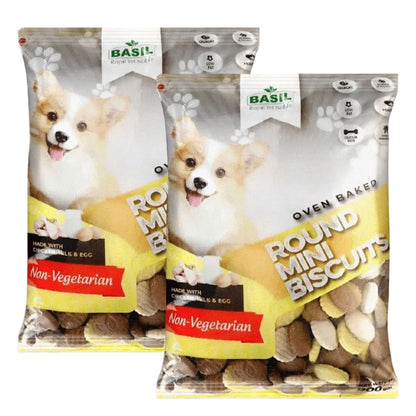 Basil Non Veg Round Shaped Puppy Biscuits — image 6