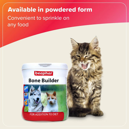 Beaphar Bone Builder Calcium Supplement for Dogs and Cats — back view
