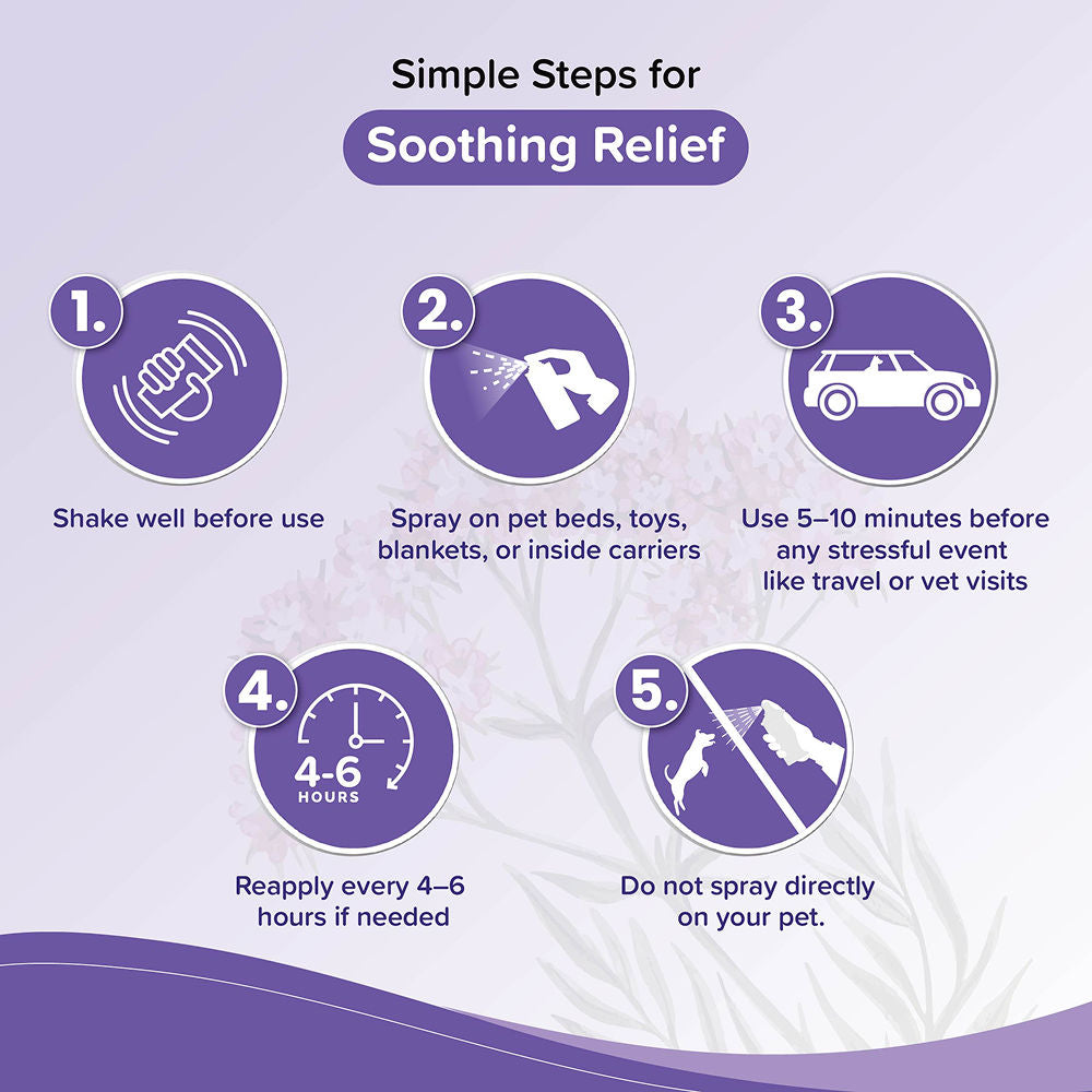 Beaphar Calming Home Spray for Dogs and Cats — in use