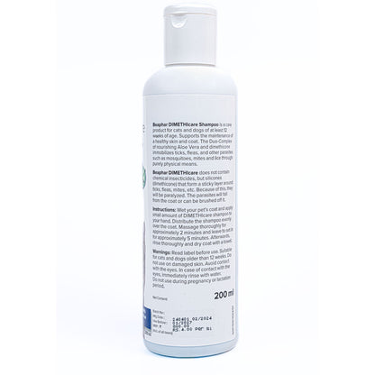 Beaphar Dimethi Care Shampoo for Dogs and Cats — back view