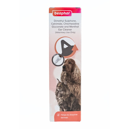 Beaphar Gluconate and Menthol Ear Cleaner for Dogs and Cats — side view