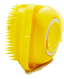 Beaphar Shampoo Bath Silicone Brush For Dogs And Cats Yellow