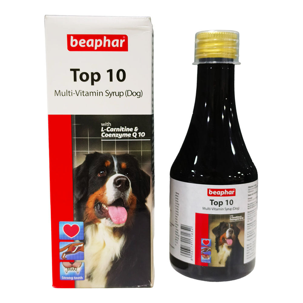 Beaphar Top 10 Multi Vitamin Syrup Supplement For Dogs