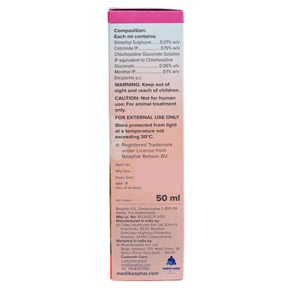 Beaphar Ear Cleaner for Dogs and Cats — detail shot