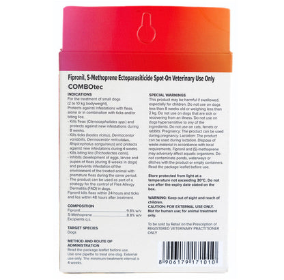 Beaphar Flea & Tick Spot On Combotec for Dogs — side view