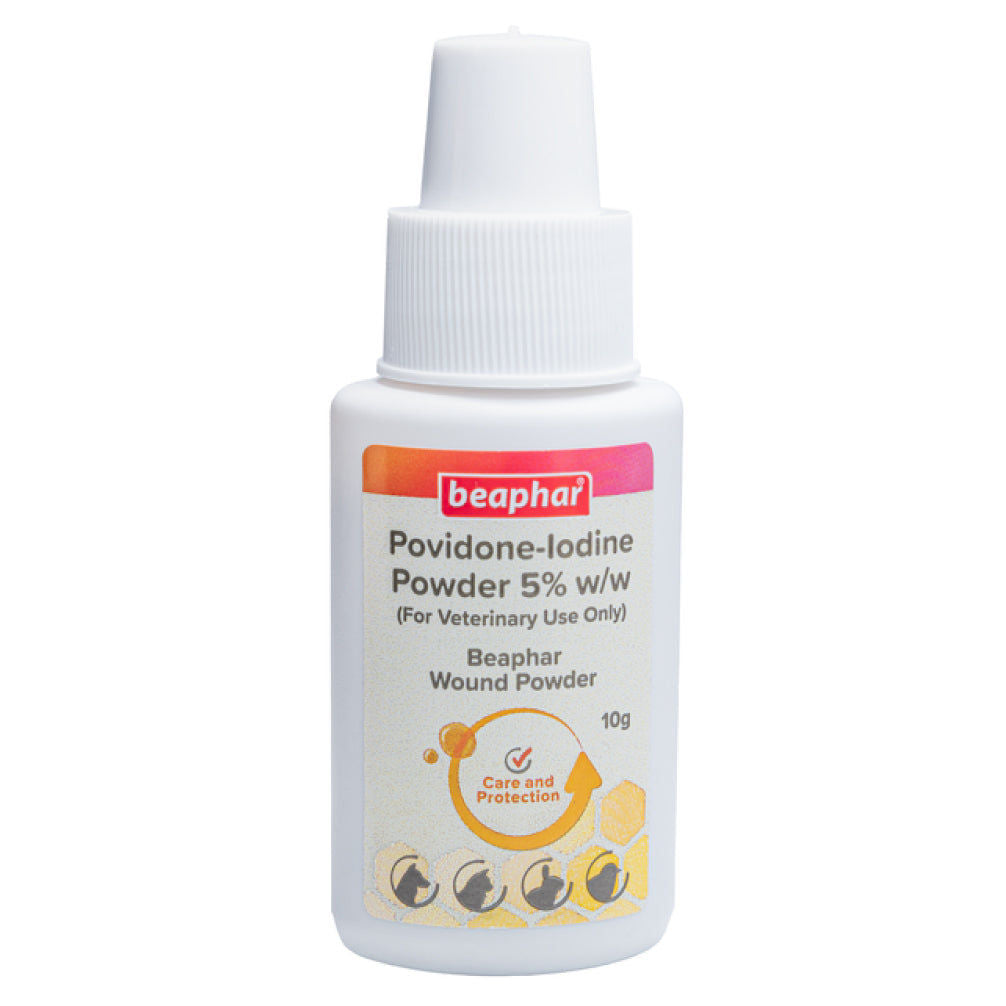Beaphar Povidone Iodine Wound Healing Powder For Dogs Cats