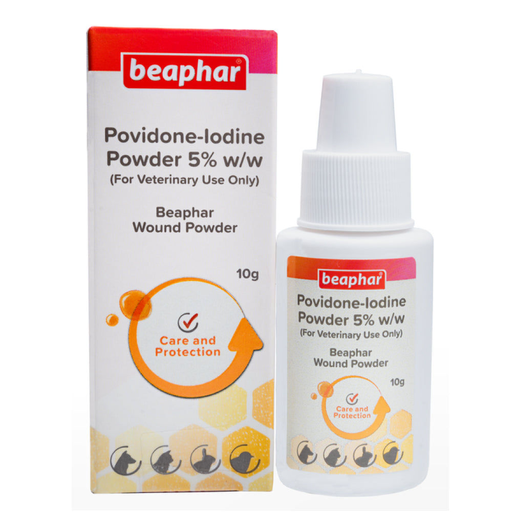 Beaphar Povidone Iodine Wound Healing Powder For Dogs Cats - Image 2