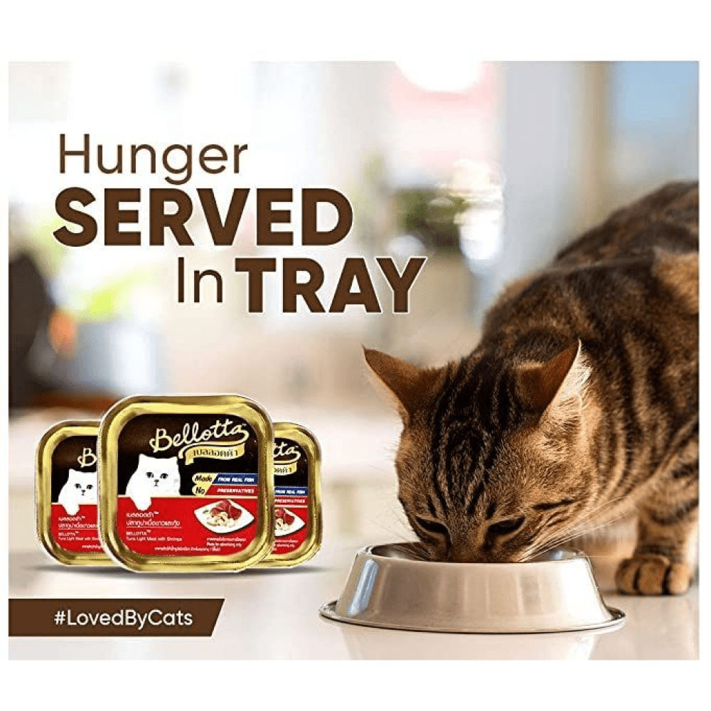 Bellotta Tuna Light Meat with Shrimps Cat Wet Food — back view