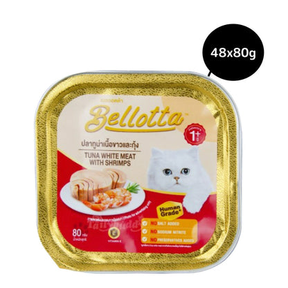 Bellotta Tuna Light Meat with Shrimps Cat Wet Food — detail shot