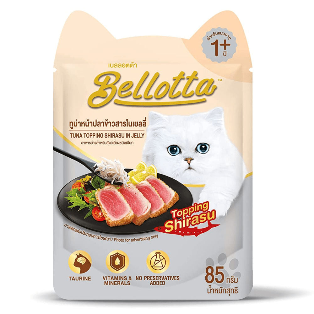 Bellotta Tuna Topping Shirasu In Jelly Wet Cat Food