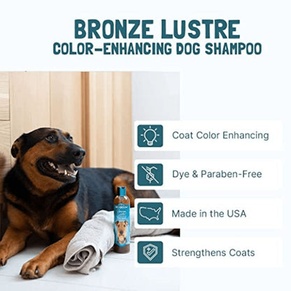 Bio Groom Bronze Lustre Color Enhancer Shampoo For Dogs — in use