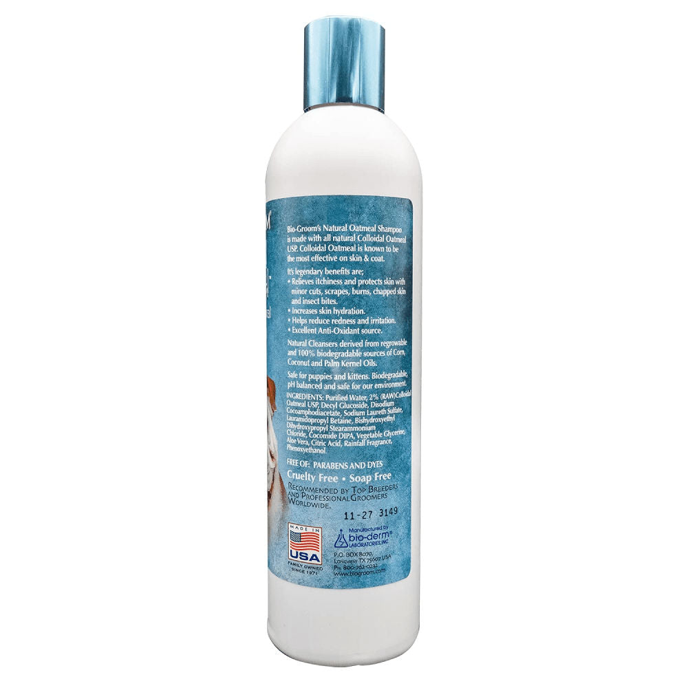 Bio Groom Natural Oatmeal Soothing Shampoo for Dogs and Cats — back view