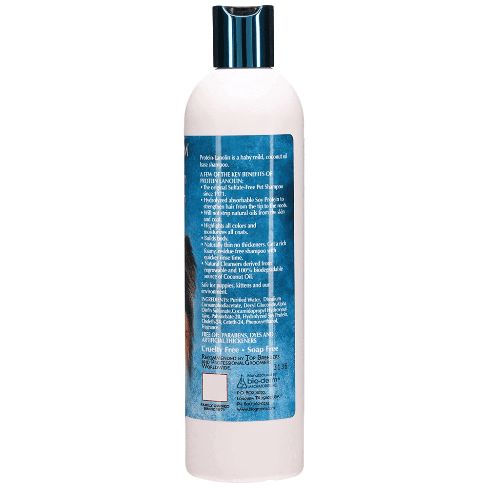 Bio Groom Protein Lanolin Moisturising Shampoo for Dogs and Cats — back view