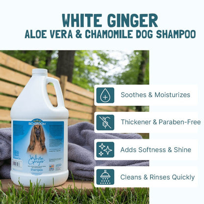 Bio Groom White Ginger Natural Scent Shampoo for Dogs and Cats — detail shot