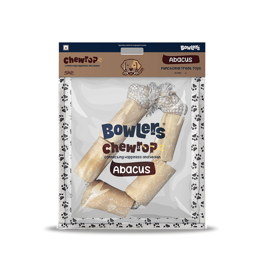 Bowlers Chewrope Abacus Rope Toy For Dogs Brown