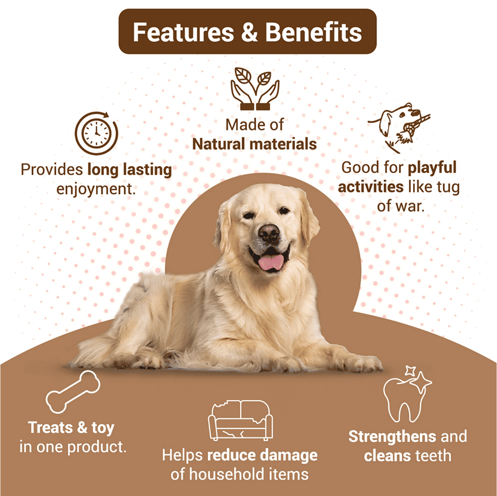 Bowlers Chewrope Abacus Functional Dog Treat Toy — detail shot