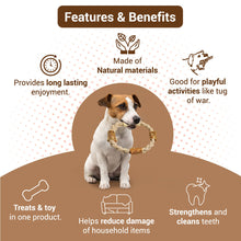 Bowlers Chewrope Donut Rope Toy For Dogs Brown - Image 2
