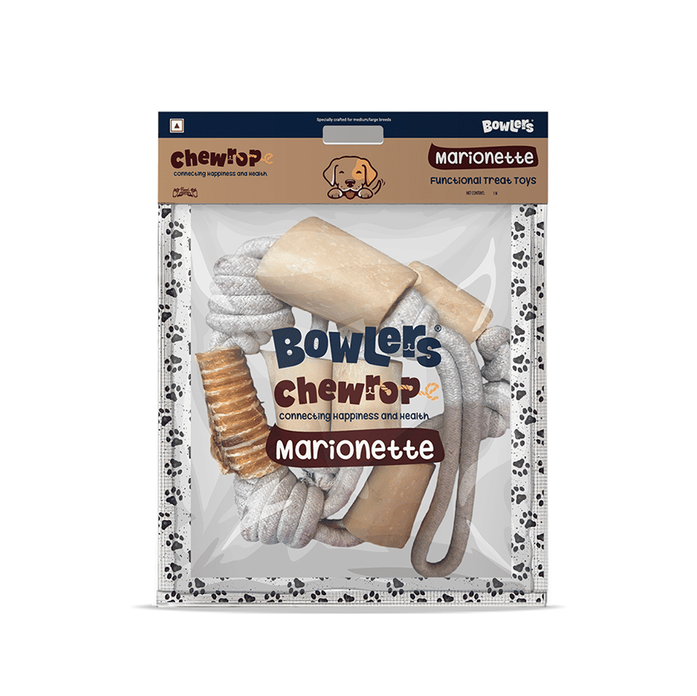 Bowlers Chewrope Marionette Rope Toy For Dogs Brown