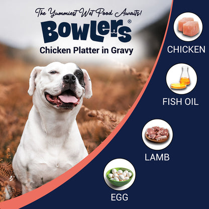 Bowlers Lamb in Gravy Adult Dog Wet Food — back view