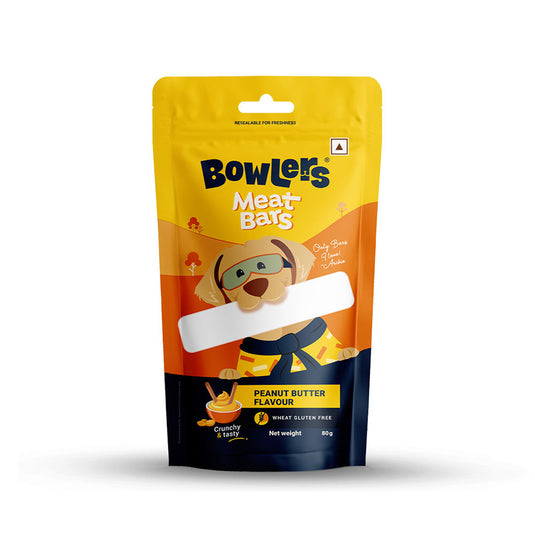 Bowlers Peanut Butter Flavour Meat Bars Dog Treats