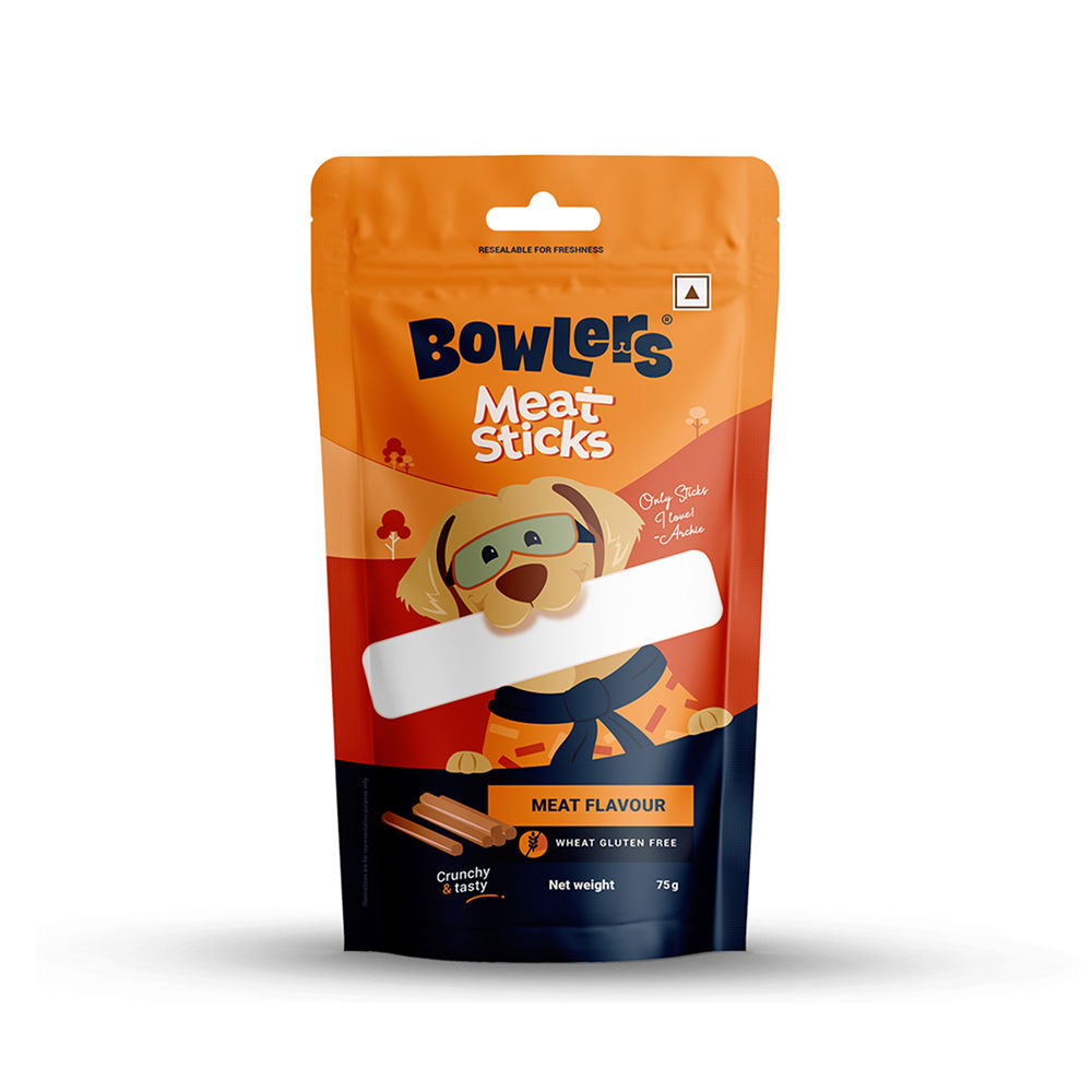 bowlers-meat-sticks-dog-treats 75g