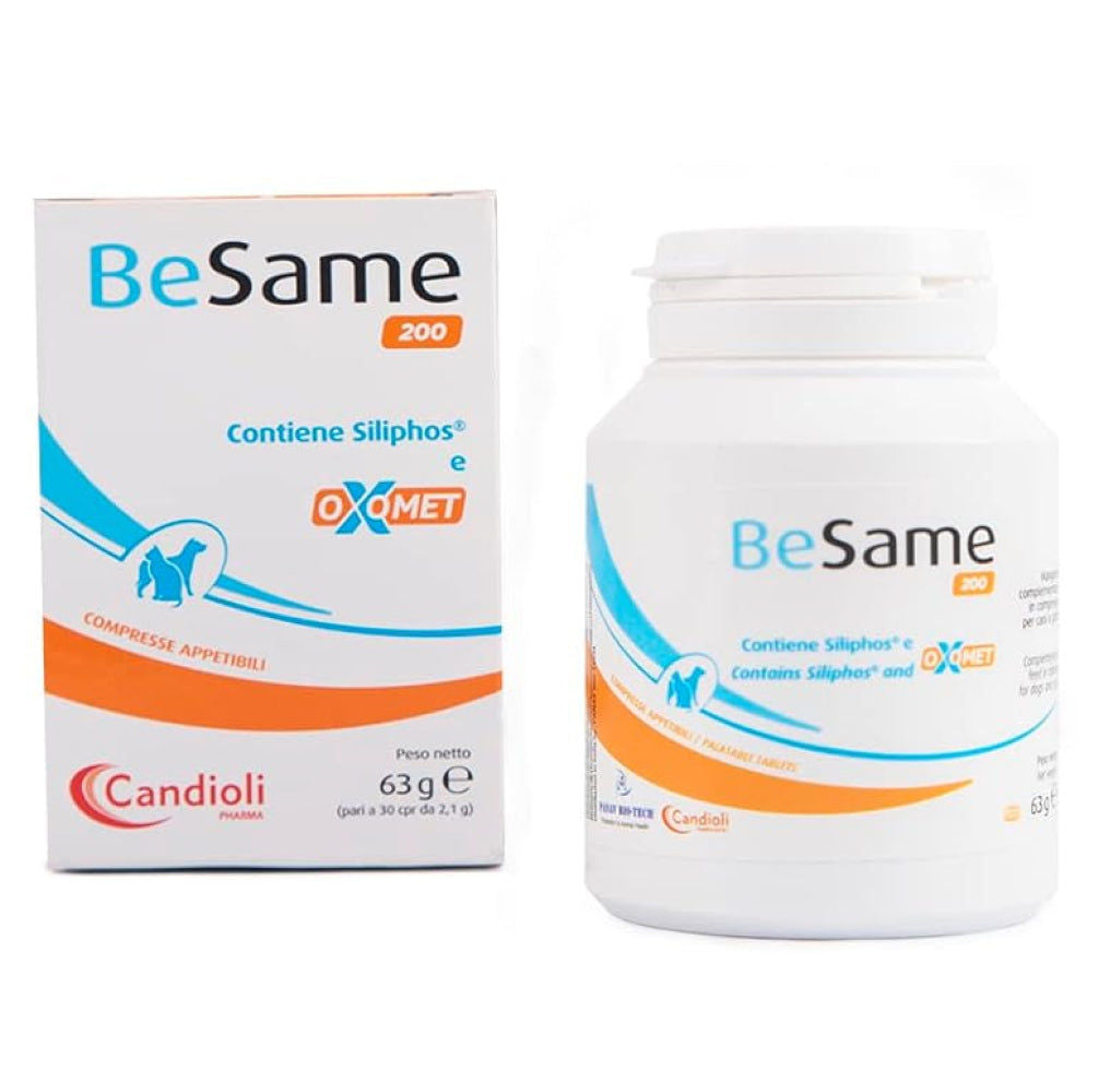 Candioli BeSame Tablet 200 Liver Supplement for Dogs and Cats — back view