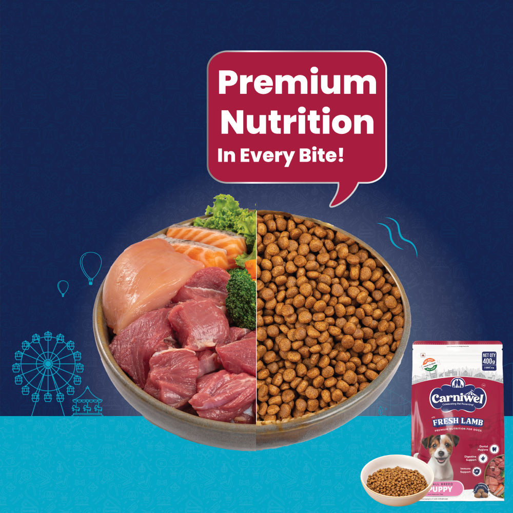 Carniwel Fresh Lamb Small Breed Puppy Dog Dry Food — detail shot