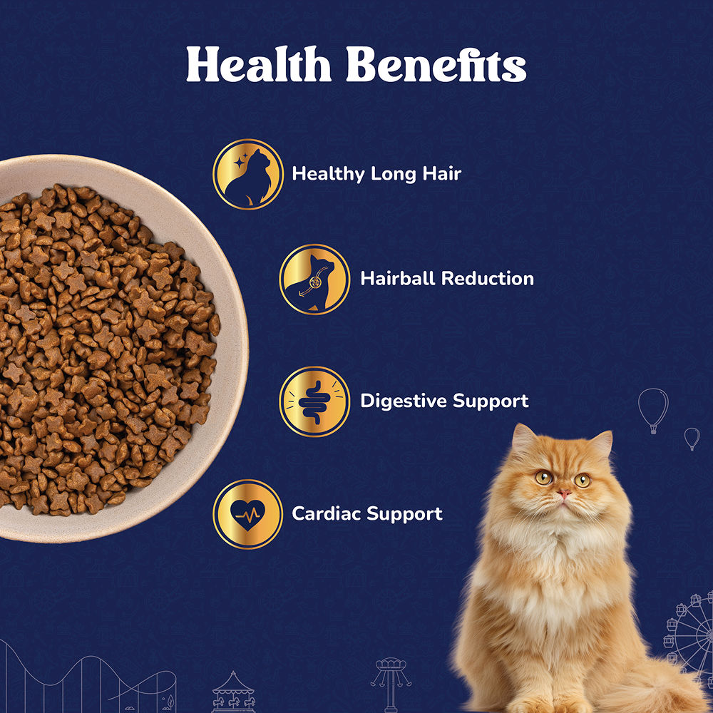 Carniwel Natural Nutrition for Skin, Digestion & Hairball Control Persian Adult Cat Dry Food — side view
