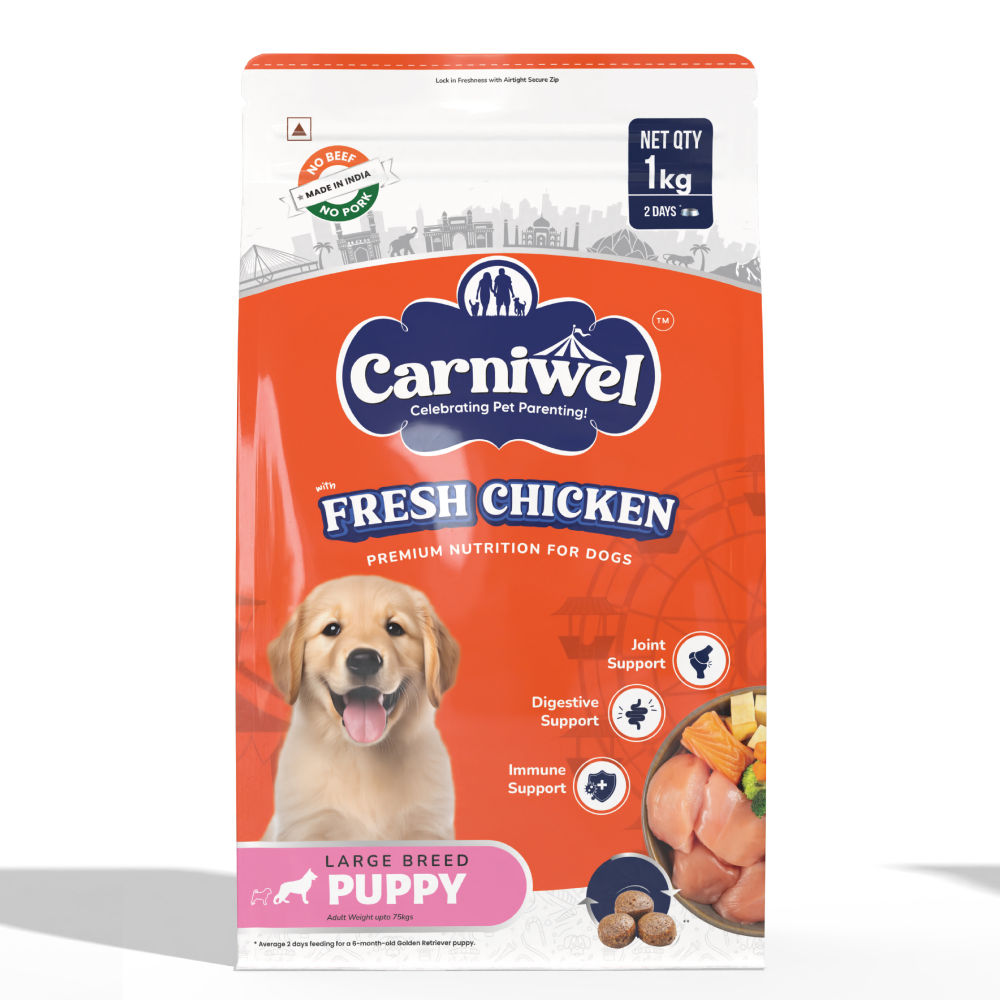 carniwel-fresh-chicken-kibble-large-breed-puppy-dog-dry-food 1kg