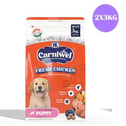 Carniwel Fresh Chicken Kibble Large Breed Puppy Dog Dry Food — image 6