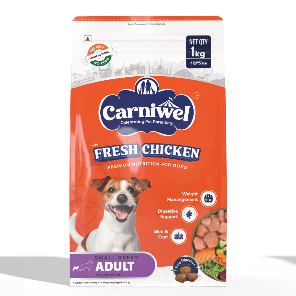 carniwel-fresh-chicken-kibble-small-breed-adult-dog-dry-food 1kg